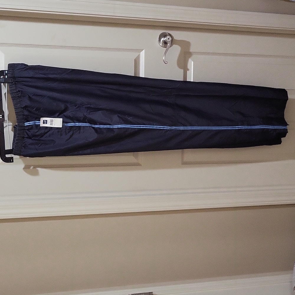 Gap men's athletic pants, XXL, Grey and blue stripe